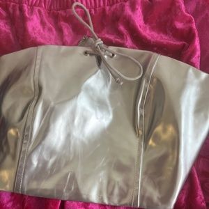 Silver mini skirt set